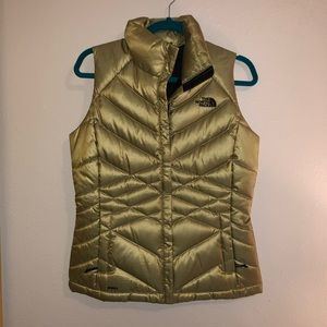 Light green North Face vest